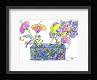 Calla Lilly And Hydrangea Hallucination Fine Art Print