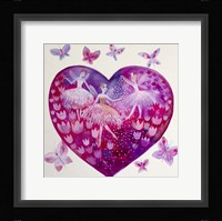 Heart Ballet Framed Print