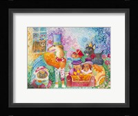 Circus Dogs Framed Print