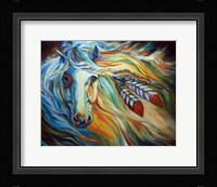 Breaking Dawn Indian War Horse Fine Art Print