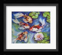 Happiness Koi Dance Fine Art Print