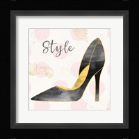 Fashion Blooms I Black Framed Print