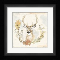 Woodland Wreath VIII Framed Print