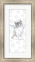 Christmas Kitties I Snowflakes Fine Art Print