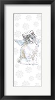 Christmas Kitties I Snowflakes Framed Print