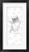 Christmas Kitties I Snowflakes Framed Print