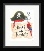 Pirates III on White Fine Art Print