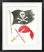 Pirates II on White Fine Art Print
