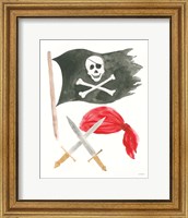 Pirates II on White Fine Art Print