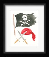 Pirates II on White Fine Art Print