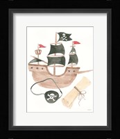 Pirates IV on White Fine Art Print