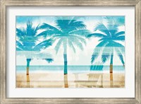 Beachscape Palms with chair Fine Art Print