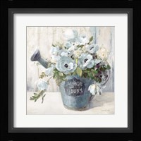 Garden Blooms II Blue Crop Fine Art Print