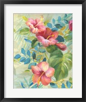 Hibiscus Garden II Framed Print