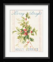 Floursack Holiday I Framed Print