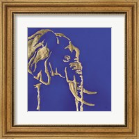 Gilded Elephant Indigo Fine Art Print