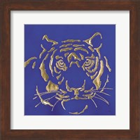 Gilded Tiger Indigo Fine Art Print