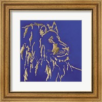 Gilded Lion Indigo Fine Art Print