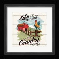 Farm Life III Framed Print