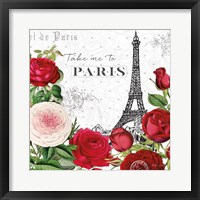 Rouge Paris III Framed Print