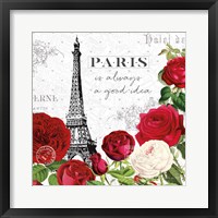 Rouge Paris II Framed Print