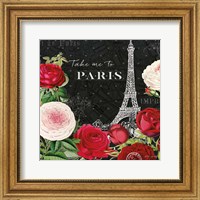 Rouge Paris III Black Fine Art Print