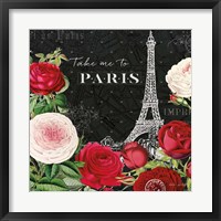 Rouge Paris III Black Fine Art Print