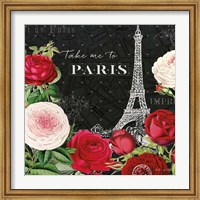 Rouge Paris III Black Fine Art Print