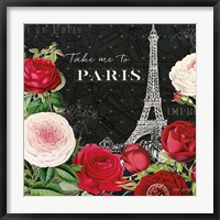 Rouge Paris III Black Fine Art Print
