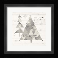 Christmas Patchwork IV Neutral Framed Print