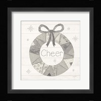 Christmas Patchwork III Neutral Framed Print