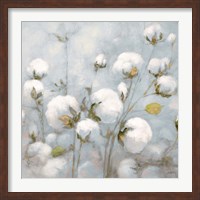 Cotton Field Blue Gray Crop Fine Art Print