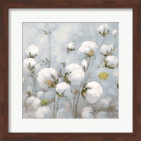 Cotton Field Blue Gray Crop Fine Art Print