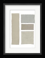 Painted Weaving III on White v2 Framed Print