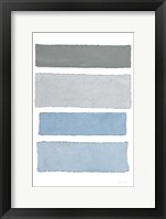 Painted Weaving I on White v2 Framed Print