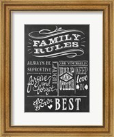 Family Rules I v2 Fine Art Print