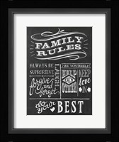 Family Rules I v2 Fine Art Print