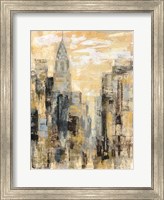 Manhattan Gray and Gold I Fine Art Print