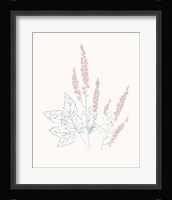 Flowers on White VII Contemporary Framed Print