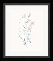 Flowers on White V Contemporary Framed Print