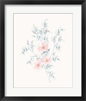 Flowers on White II Contemporary Fine Art Print