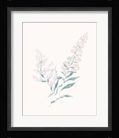 Flowers on White I Contemporary Framed Print