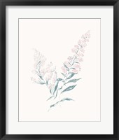 Flowers on White I Contemporary Framed Print