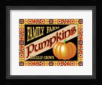 Pumpkin Crate Label Fine Art Print