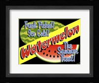 Watermelon Crate Label Fine Art Print
