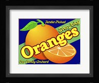 Orange Crate Label Fine Art Print