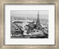 Airplane Over Paris Fine Art Print