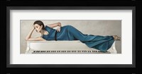 White Piano Lady Fine Art Print