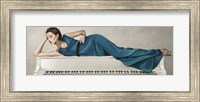 White Piano Lady Fine Art Print