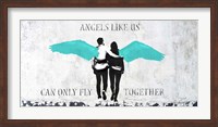 Angels Like Us (Aqua) Fine Art Print